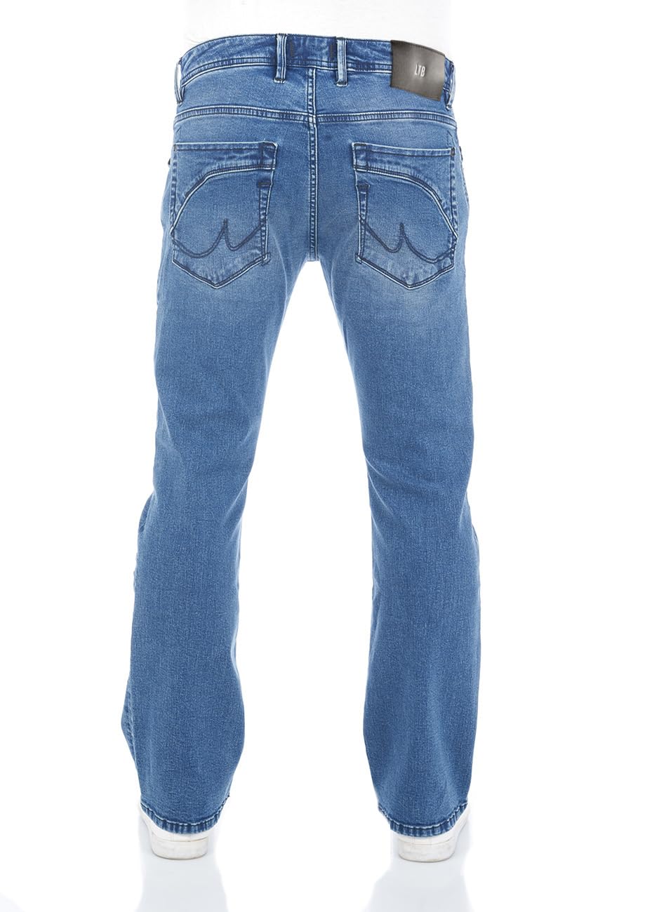 LTB męskie spodnie jeansowe Roden Bootcut spodnie jeansowe Basic bawełna Denim Stretch głęboki ściągacz niebieski w28 w29 w30 w31 w32 w33 w34 w36 w38 w40
