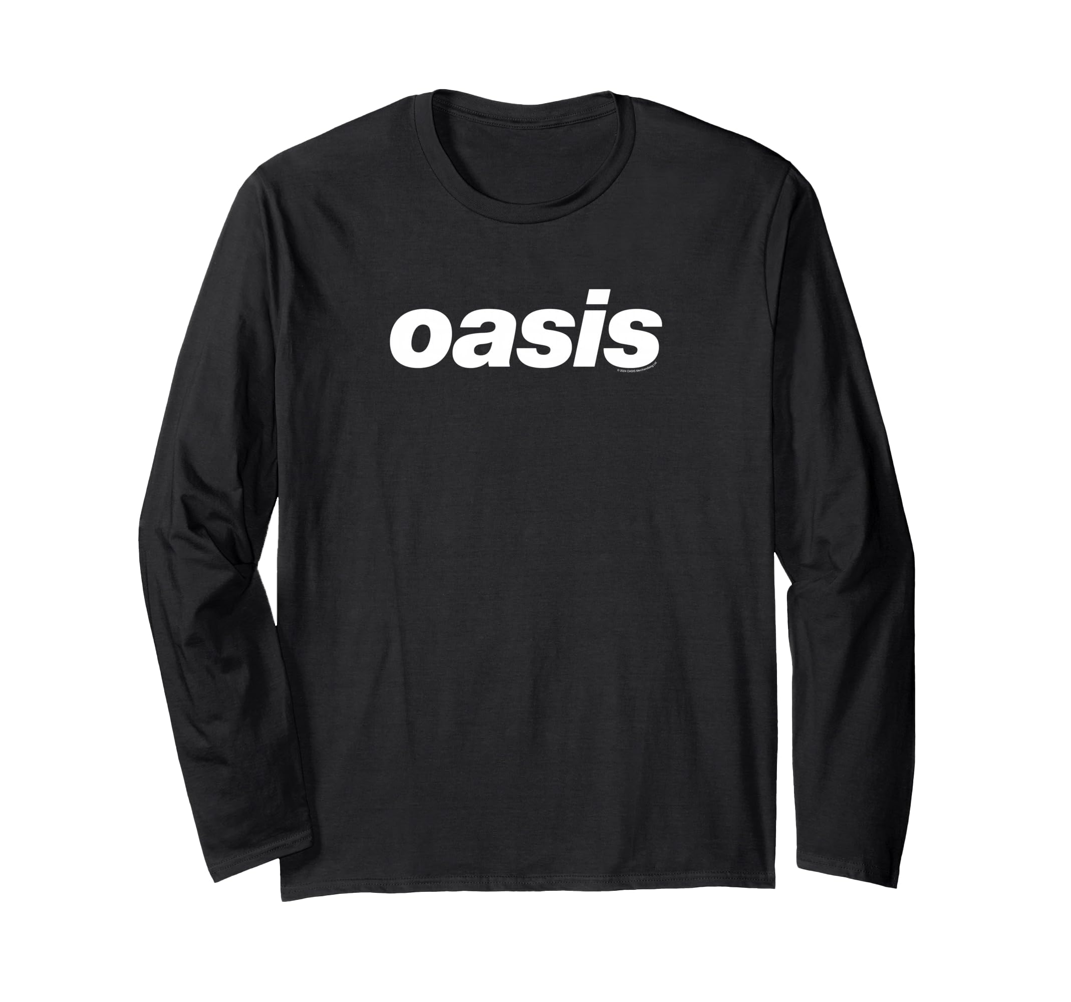 Amazon | Oasis White Logo On Black 長袖Tシャツ | Tシャツ