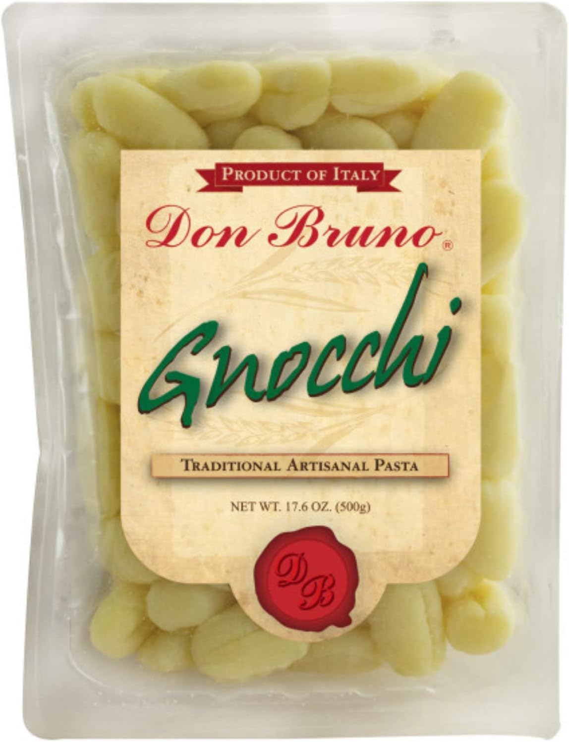 Roland Foods Don Bruno Potato Gnocchi, 17.6 Ounce Package, Pack of 6