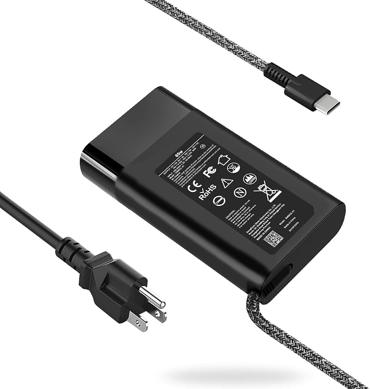 SiKER 65W USB C Laptop Replacement Charger for HP Spectre x360,Chromebook,Elitebook x360,Envy,Elite x2 Travel Type C Power Cord Supply