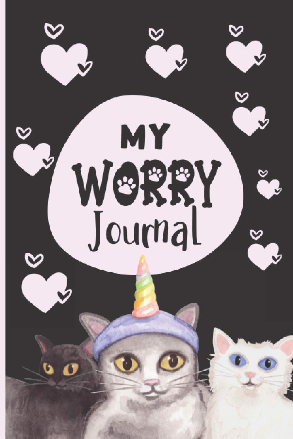My Worry Journal: A Worry Log Book For Kids - To Reduce Anxiety & Boost Wellbeing, (Cat Lover Edition).