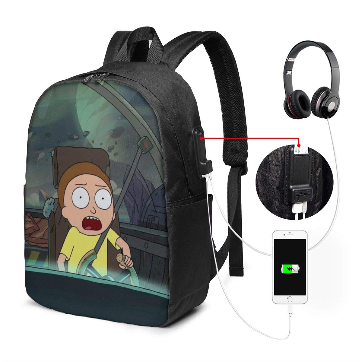 Amazon.co.jp: リュック リックアンドモーティRick And Morty リュック 