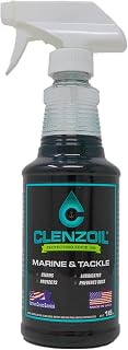 CLENZOIL Marine & Tackle - Fishing Gear Oil Lubricant - for Fish Care Reels, Boat Motors, Downriggers & More - Easily Oils Applicator