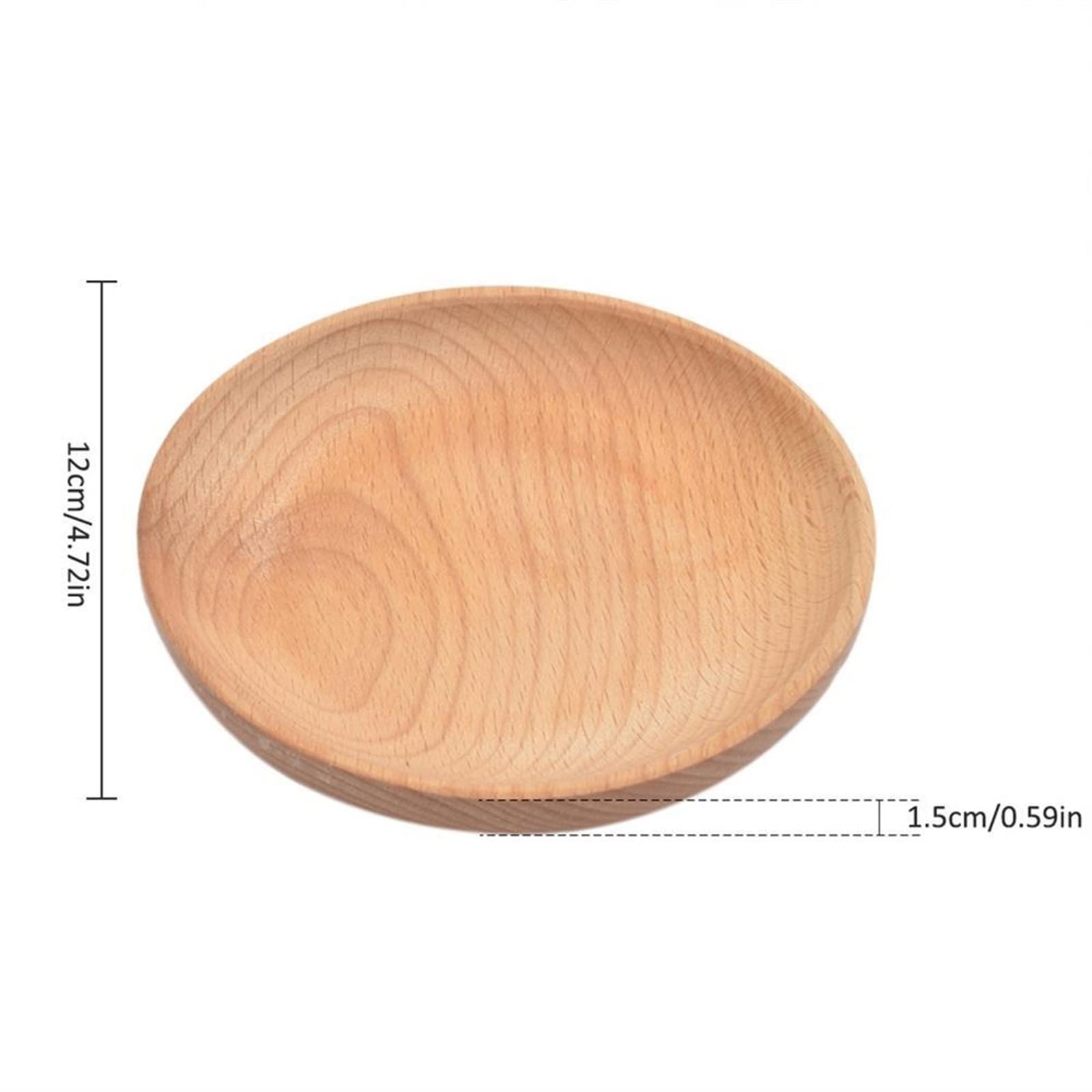 Elegante tazza da tè in bambù con piattino e vassoio, elegante piatto di frutta e supporto per casa e cucina, ecologica, per gli amanti del tè