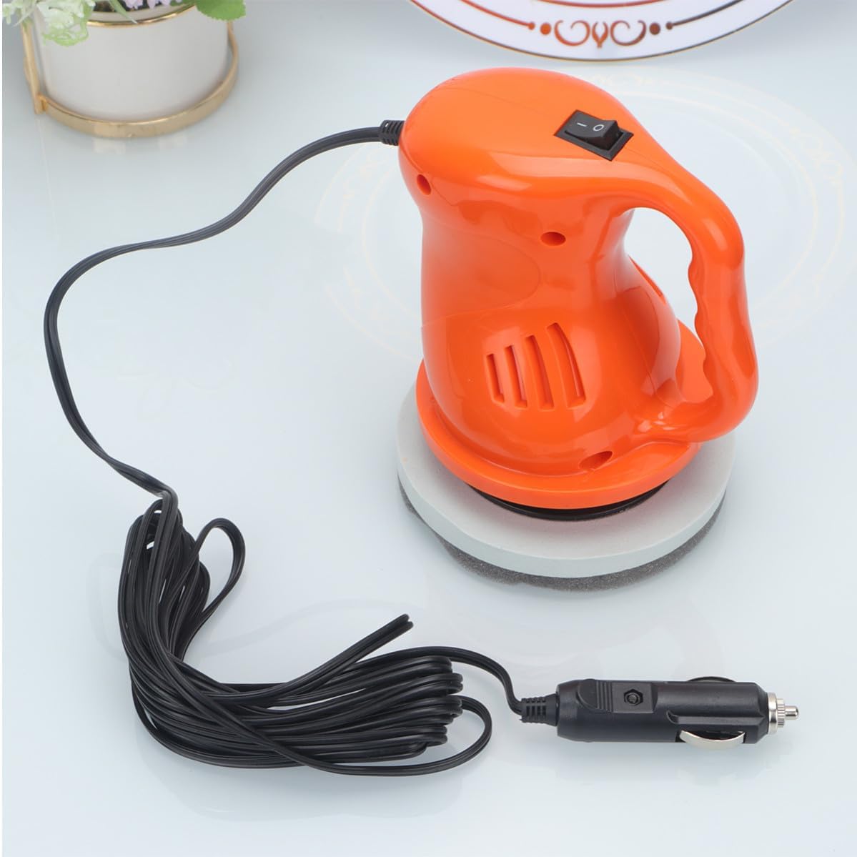 12v Car Polisher Tool for Scratch Repair and Polishing with Abs Plastic and Metal Body, Mini Auto Waxing Machine Suitable for Car Detailing and Surface Care
