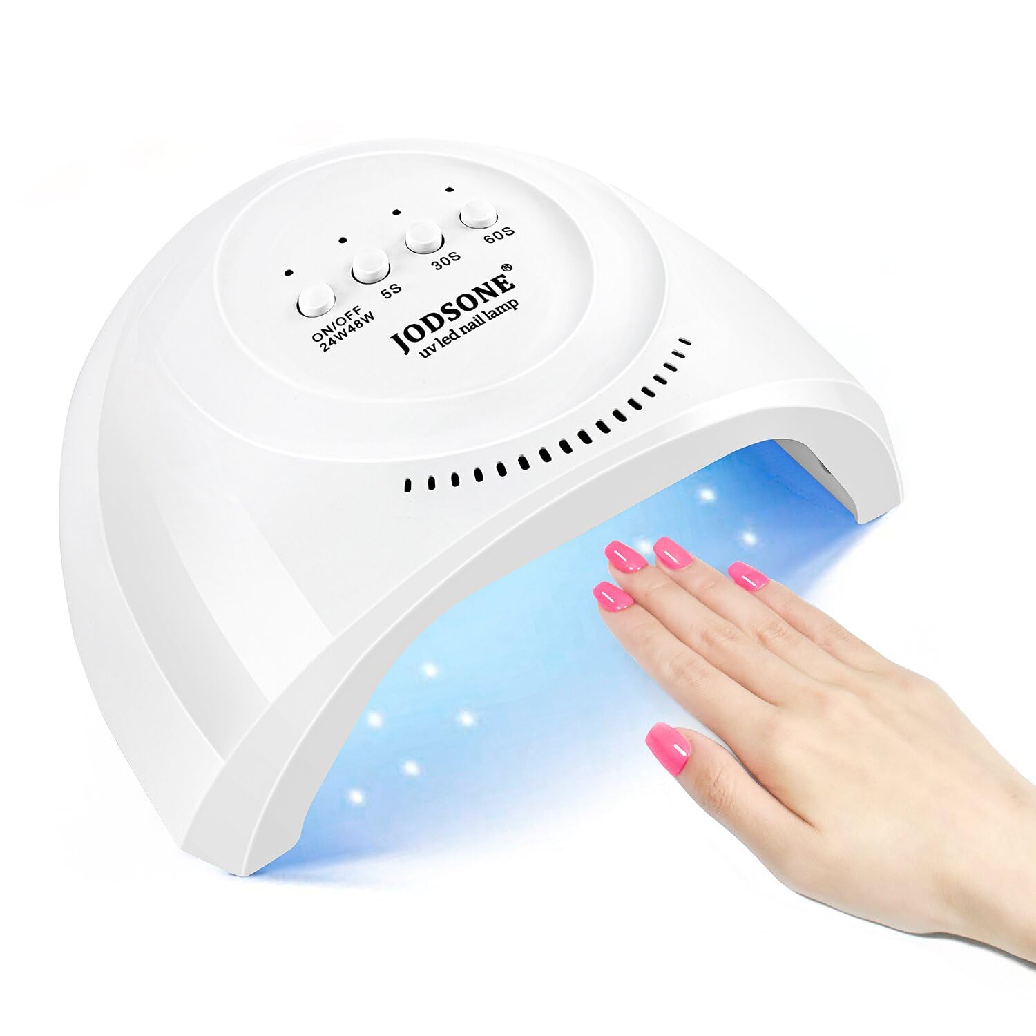 Lámpara LED UV para uñas con 30 cuentas de luz, secador de uñas para esmalte de gel, sensor automático, 3 temporizadores, luz LED para uñas de gel