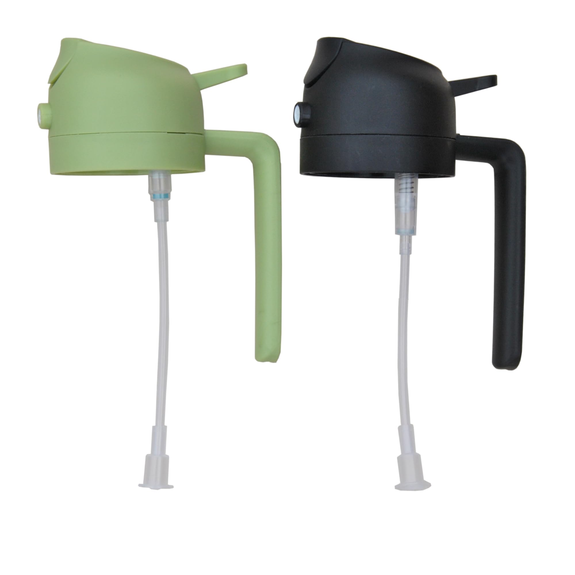 Universal 2pcs Oil Sprayer Replacement Top / 2-in-1 Kitchen Oil Sprayer & Dispenser Nozzle Replacement Set. Fits Most 16 oz 2-in-1 Oil Sprayers & Dispensers with a 1.97'' x 0.39'' Opening.