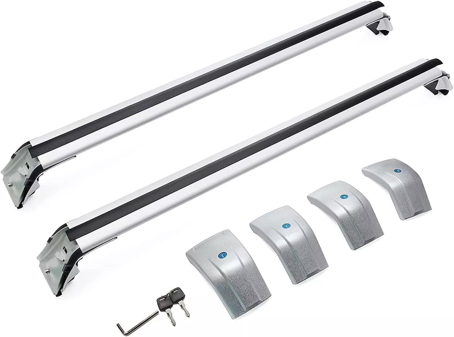 2PCS Aluminum Cross Bar crossbars Fits for New LX600 J310 2022-2024 Luggage Rack Cargo roof Rails Bars