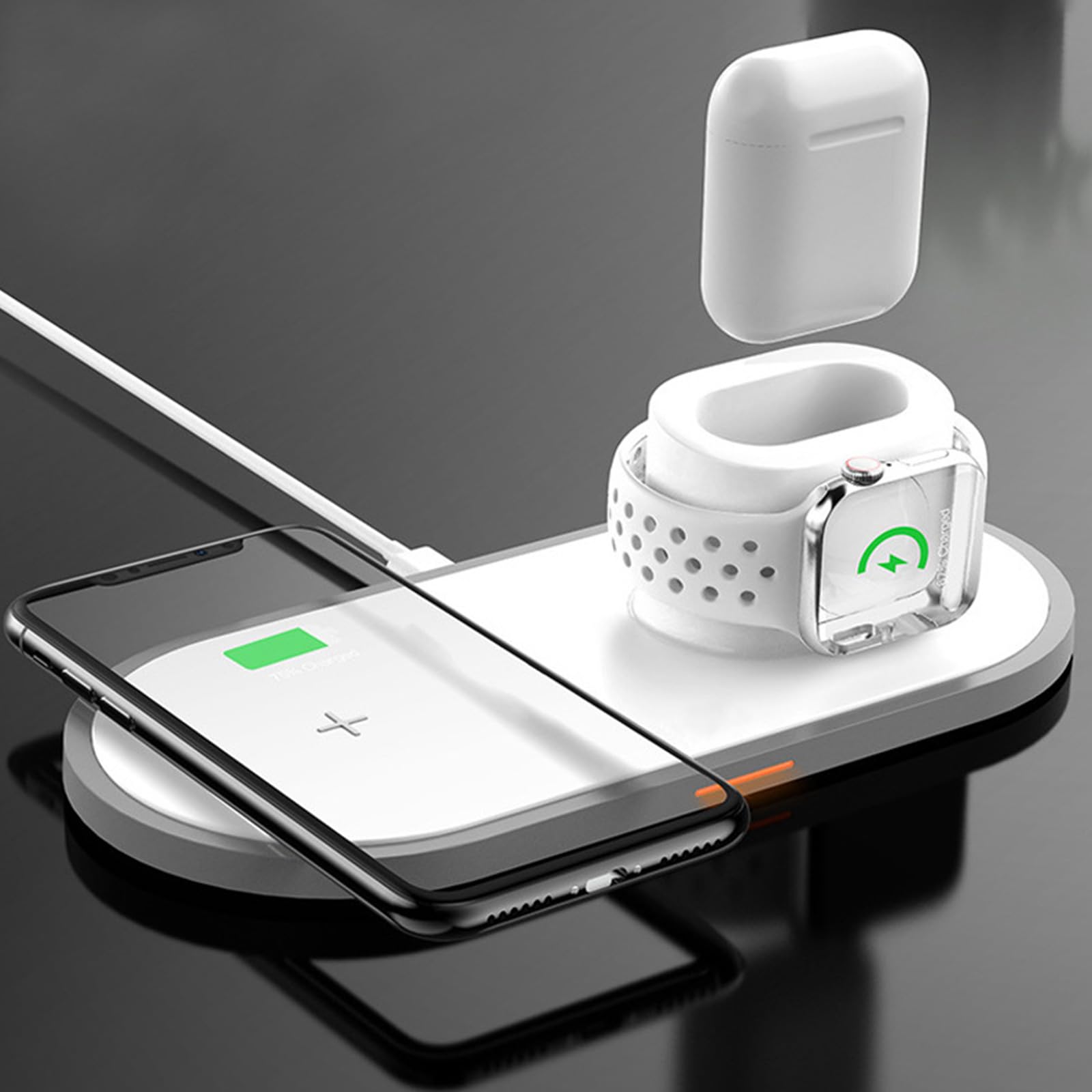 Station de charge polyvalente pour charger les téléphones et les montres intelligentes et les écouteurs