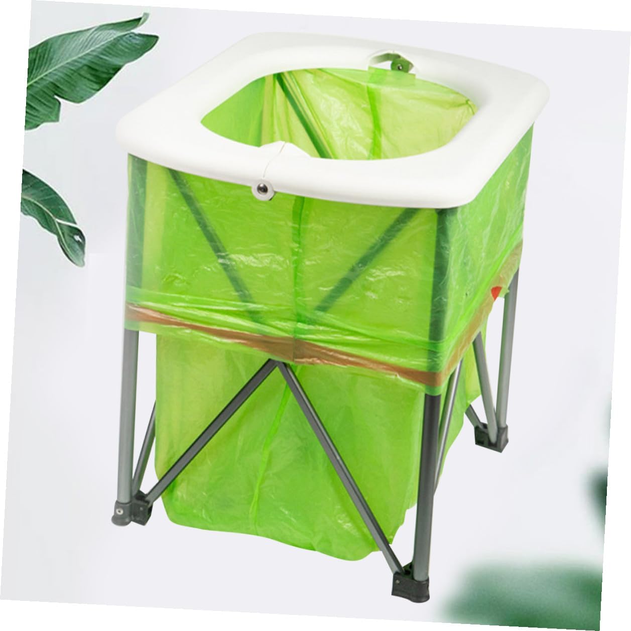 Outdoor Folding Portable Toilet Lightweight Sturdy Multi-function Camping Hiking Emergency Seat Chair for Adults Car Trips and Travel