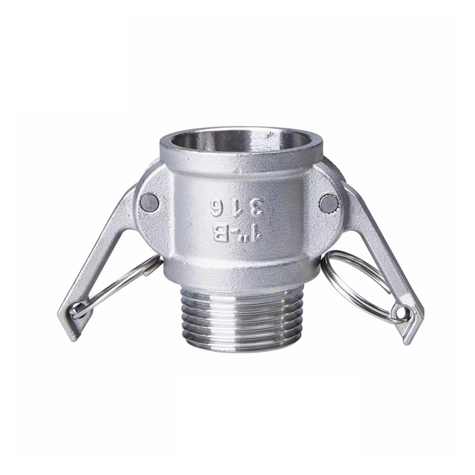 BSPT 1/2" 3/4" 1" 1-1/4" 1-1/2" 2" SS304 Edelstahl Homebrew Camlock Fitting Adapter Barb Camlock Quick Disconnect(D Type,2")
