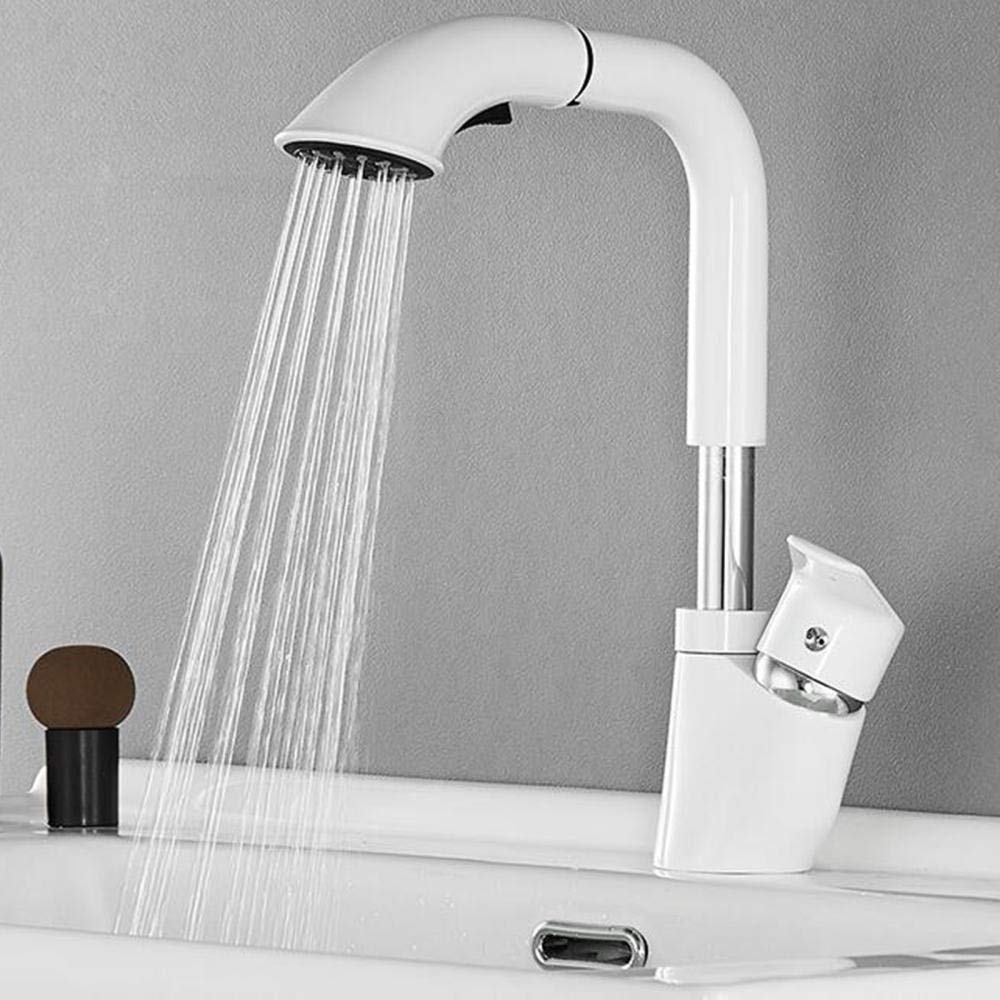 Mitigeur de lavabo télescopique en laiton pour stopper les éclaboussures