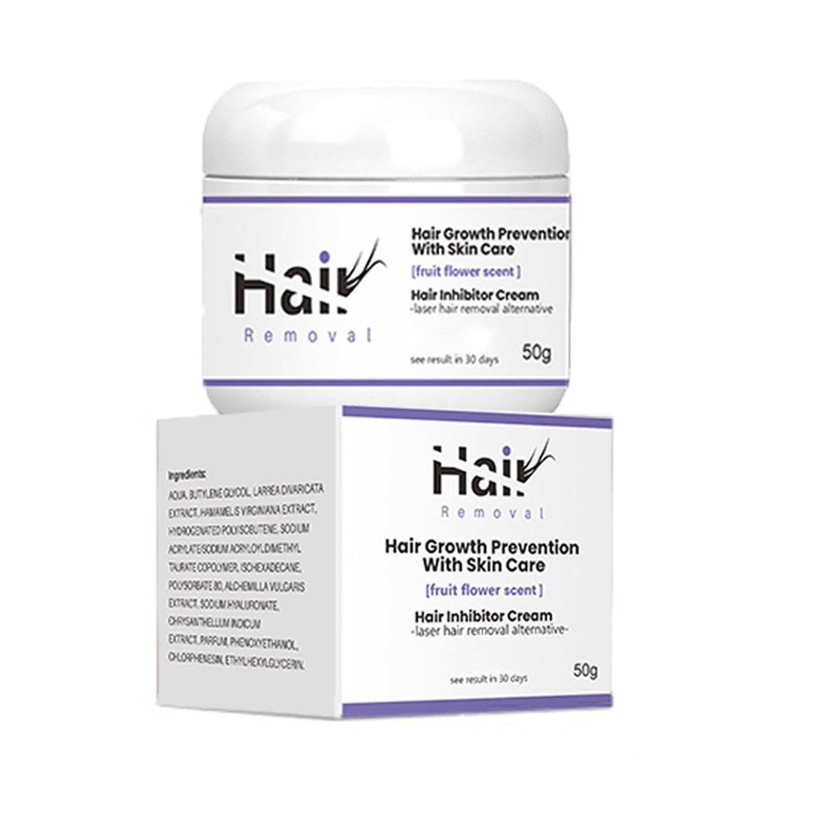 Facial Hair Inhibitor Cream for Women, Unisex, 50g / 1.7 Fl Oz