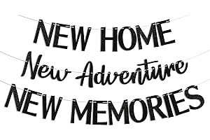 House Warming Decorations: New Home New Adventure New Memories Banner