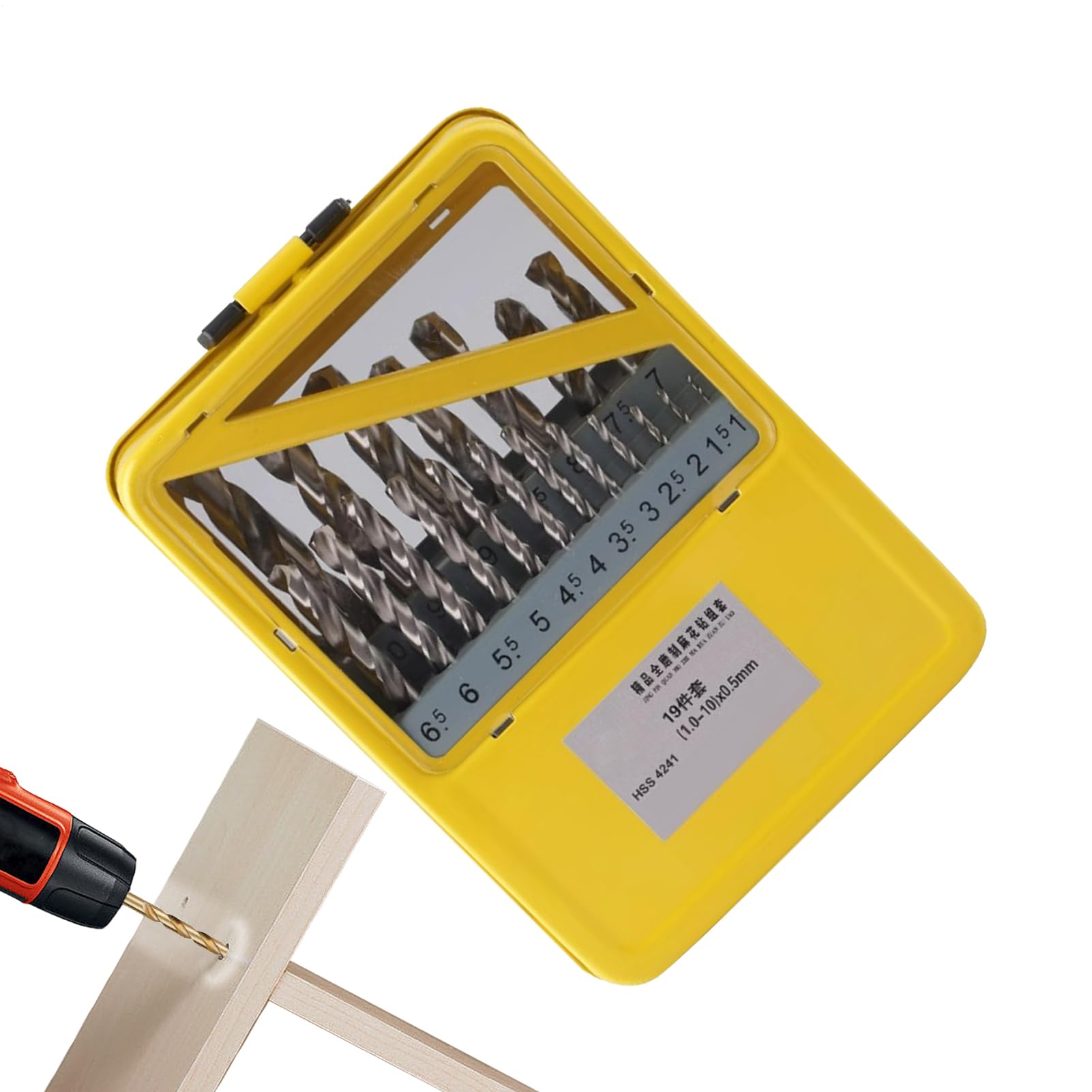 Set de Forets Hélicoïdaux Fers à Insertion Haute Résistance pour Perçage | Accessoires Portatifs Variés pour Meuble, Machine et Ordinateur