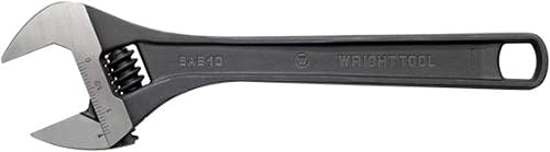 Adjustable Wrench Max Capacity 1 1/2" Black Industrial 12"
