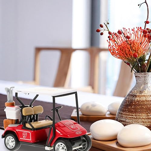 Miniatura 3 de Toyvian Carro de golf en miniatura de aleación para carrito de golf a escala 136, carrito de golf, vehículo de acción de retroceso, carrito de golf,