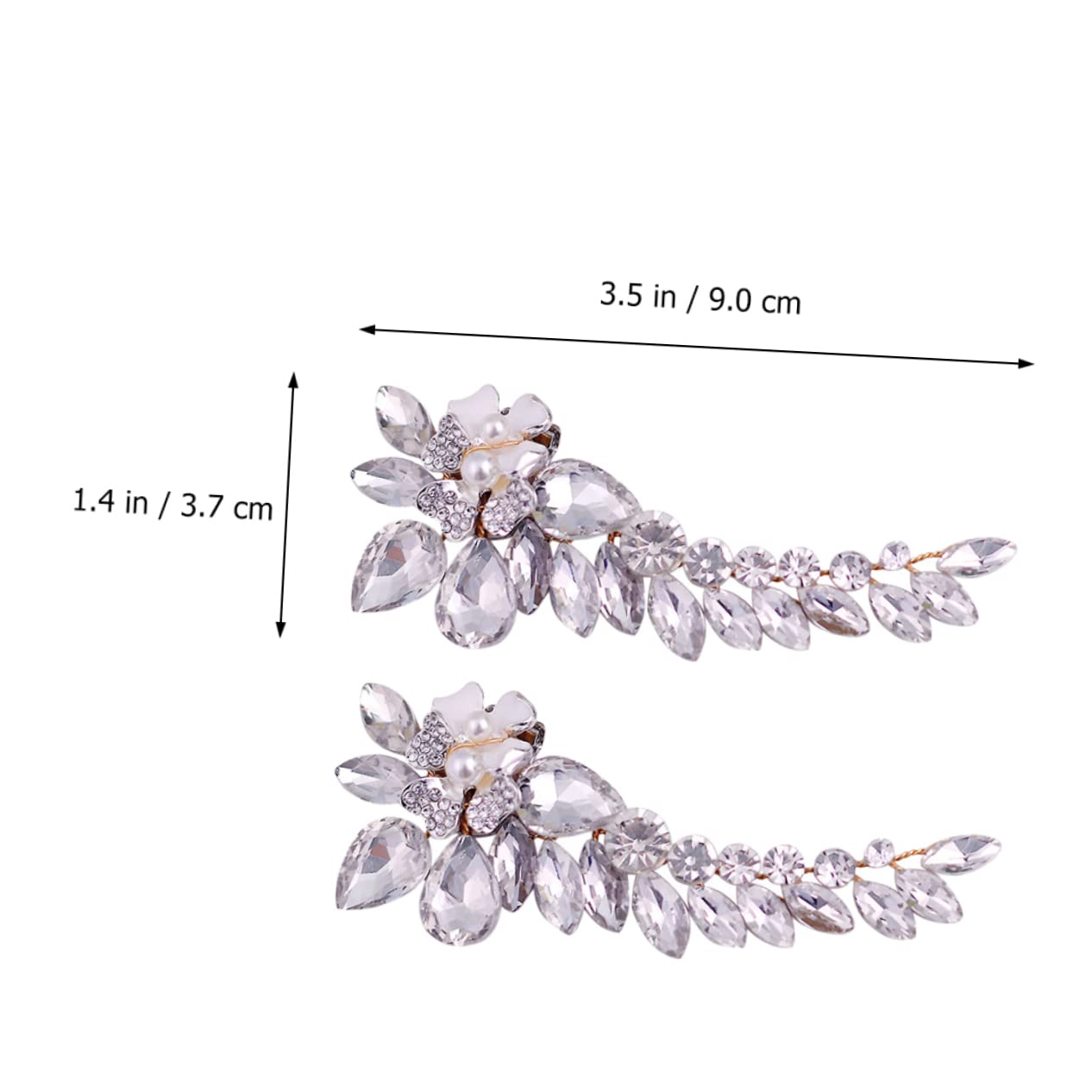 Healvian Fibbia Decorativa Scarpe Sposa con e Accessori per Scarpe Matrimonio e Leggeri Design per Cerimonie e Speciali