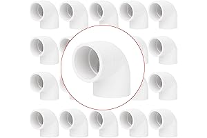 20 Pack 1 Inch PVC Elbow Pipe Fittings