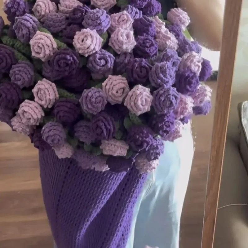 Amazon | 花束になるブランケット 花束ブランケット かぎ針編みキット