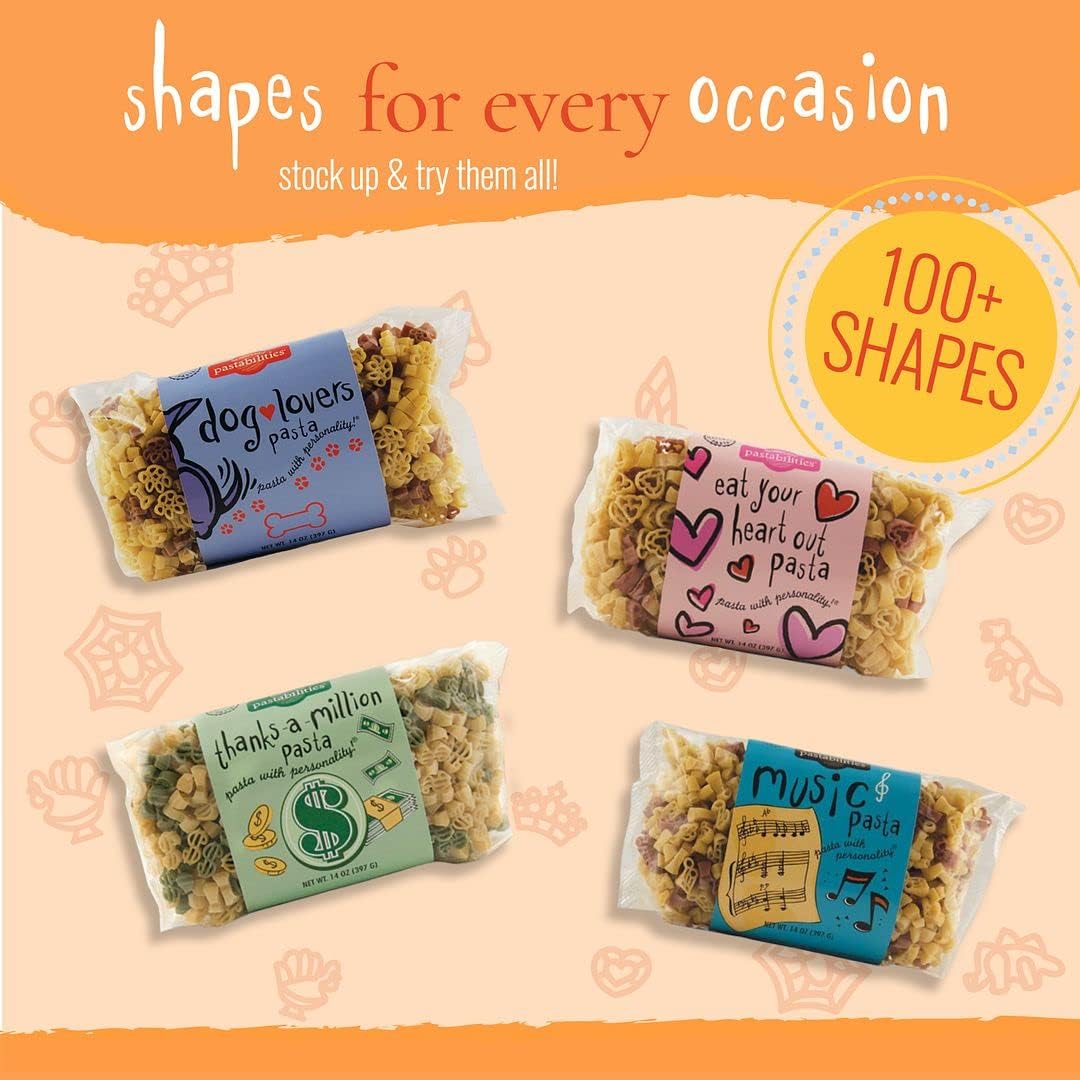 Pastabilities Organic Pasta for Kids - Princess Shaped - Princess & Castle Fun Theme, Family Size Serves 4, Non-GMO Natural Wheat Pasta, All-Natural, Kosher Certified, Made in the USA, (2 Pack, 11 Oz)