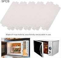 Vista 3 de Haofy Cubiertas de guía de ondas para microondas, 5 piezas para horno de microondas, placa de mica, uso universal, accesorio de reparación