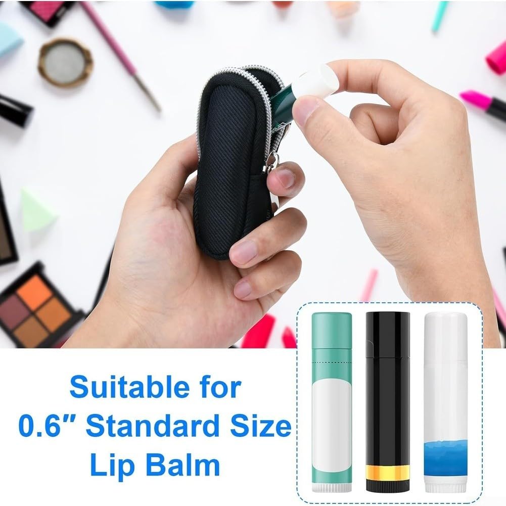 Estuche Nylon Impermeable Labial con Llavero 8.4cm