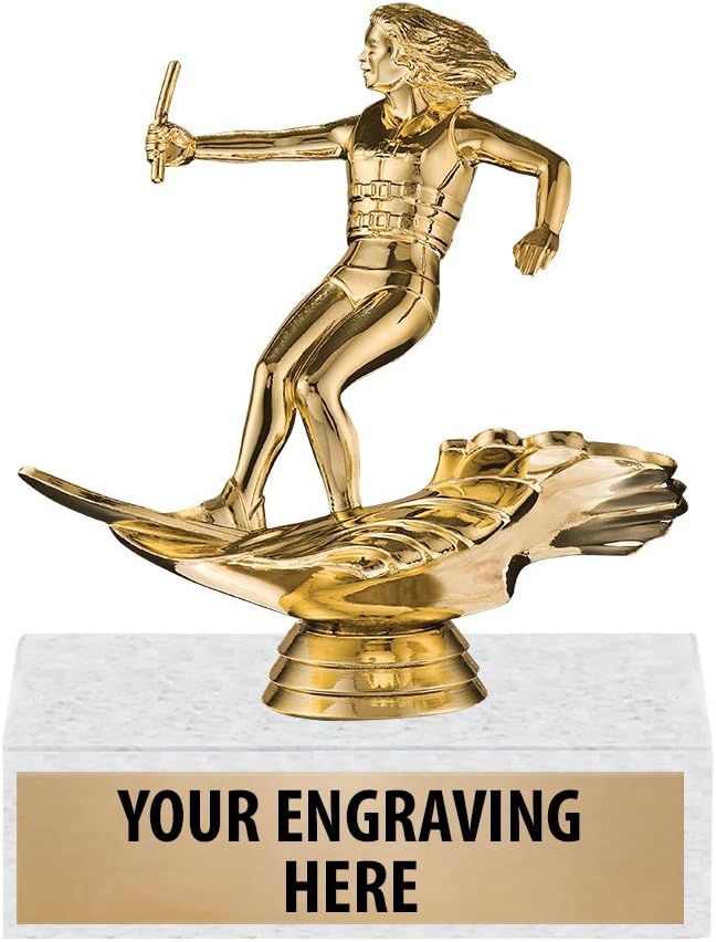 6" Custom Water Skiing Trophies - Female Water Skiing Trophy Awards