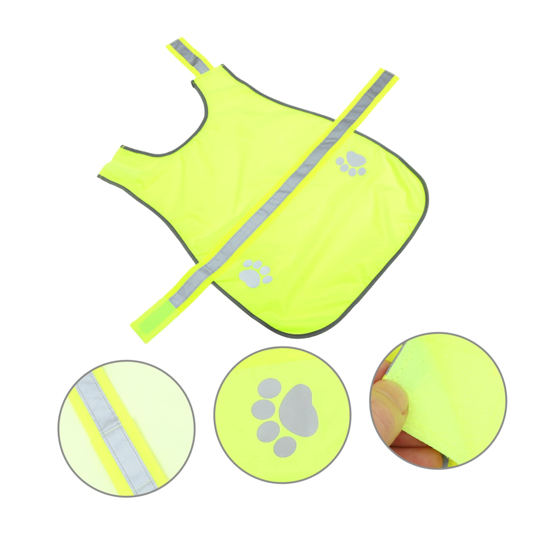 Mipcase 4stücke Reflektierende Hundeweste Oxford Outdoor-aktivitäten Verstellbar Und Geeignet Für Mittelgroße Hunde