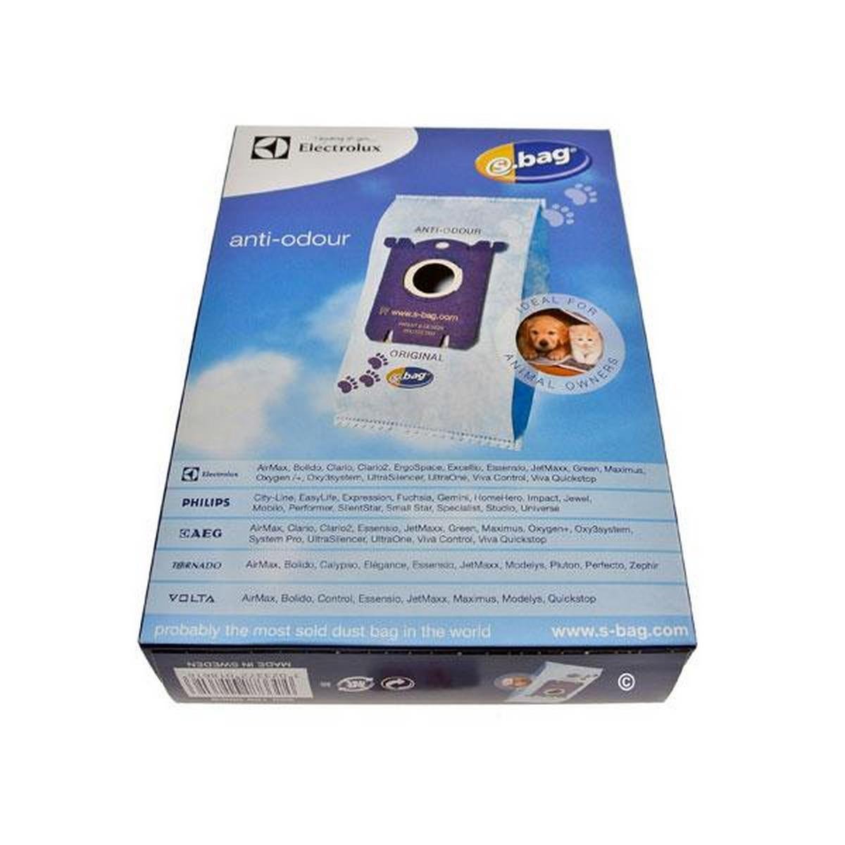 Electrolux 9001968420 – Confezione 4 Sacchetti Originali In Tessuto Per Aspirapolvere Con Filtro Incluso, Per Serie Tango, Samba, AirMax