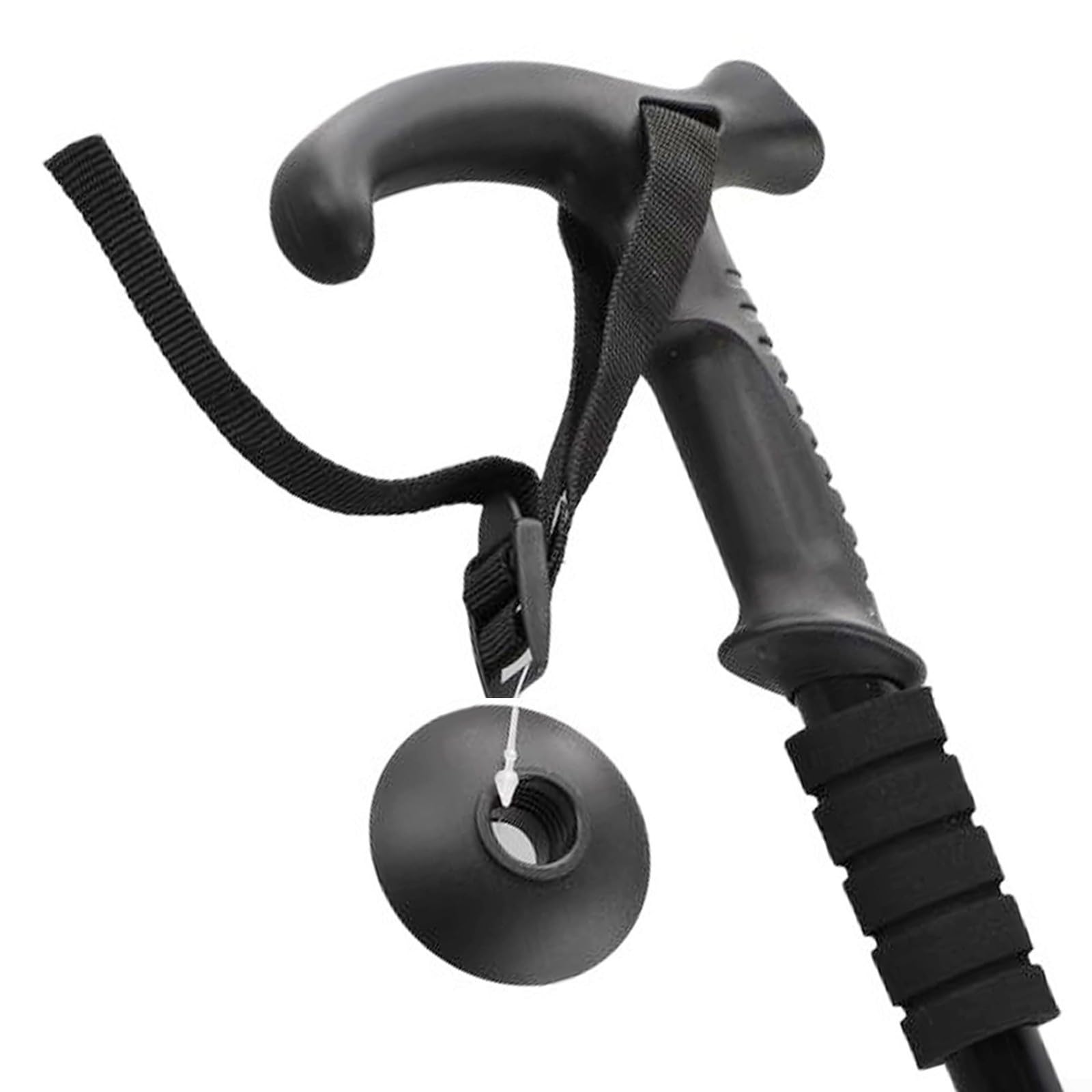 Pieghevole Trekking Bastoni Regolabile 53-110cm In Lega di Alluminio Ammortizzante Antiscivolo Escursioni Per Campeggio Viaggi All'aperto