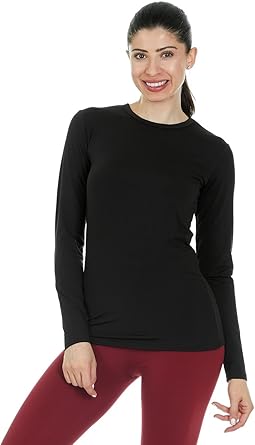 Womens black thermal top Clearance