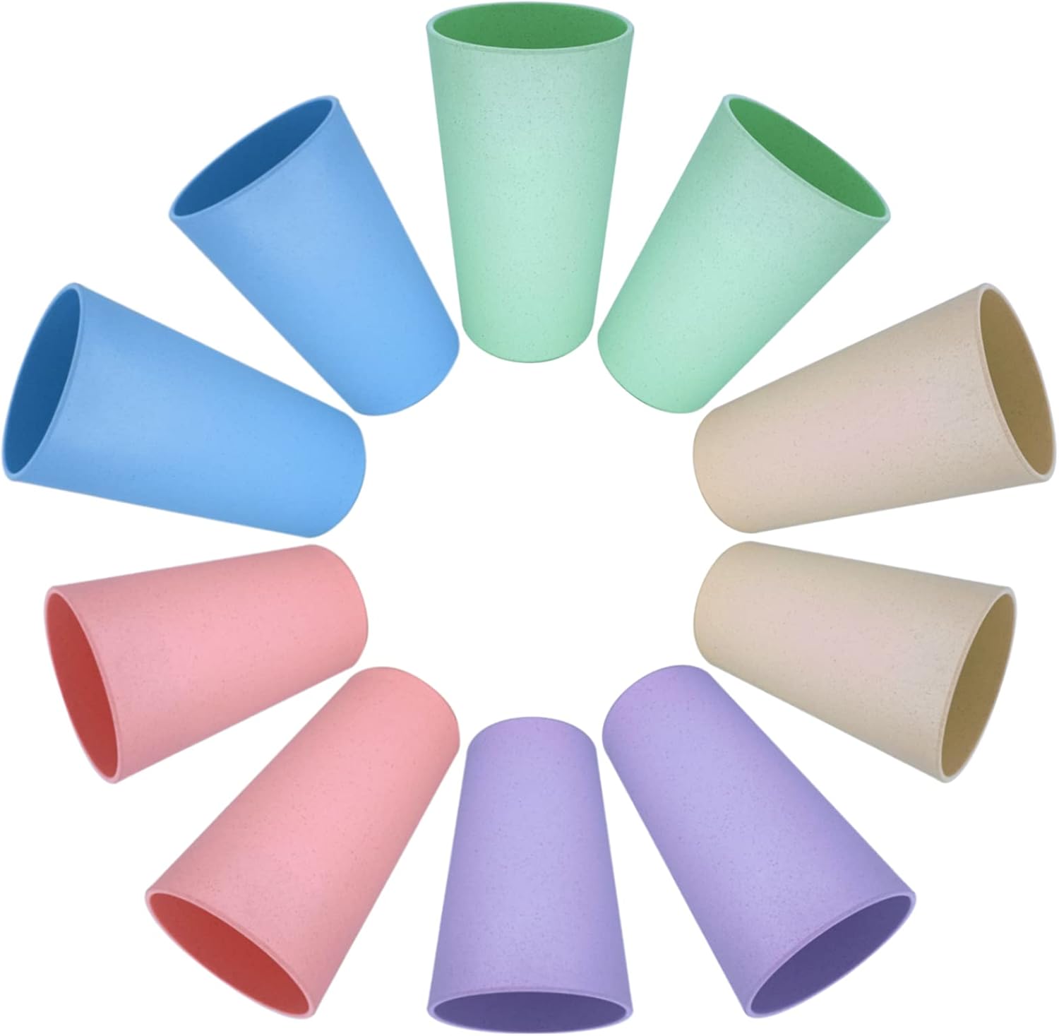 DLF.DONGLINFENG Wheat Straw Unbreakable Cup (17 Ounces) And (20 Ounces)-Reusable Drinking Cup Plastic Cup 1…