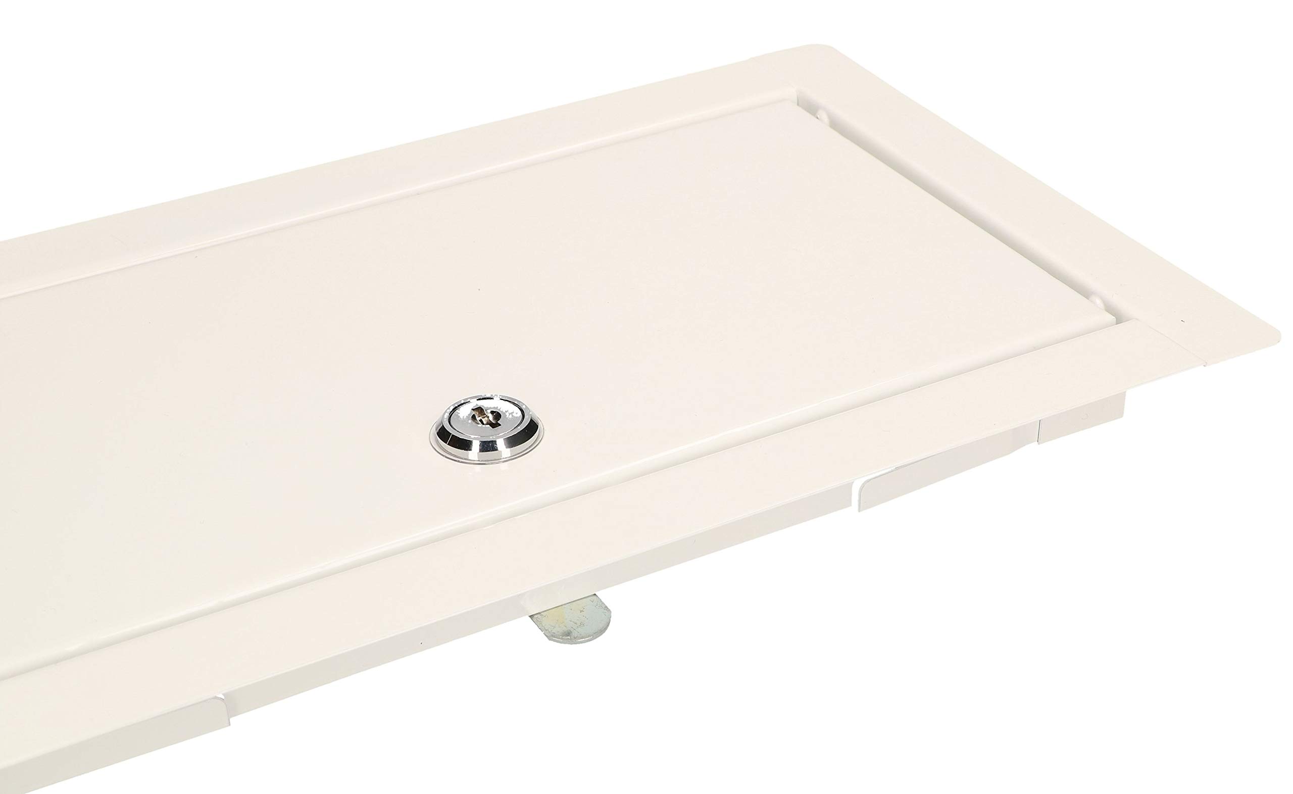 KOTARBAU® Sportello ispezione 20 x 30 cm con chiave In metallo bianco Sportello di manutenzione sportelli cartongesso