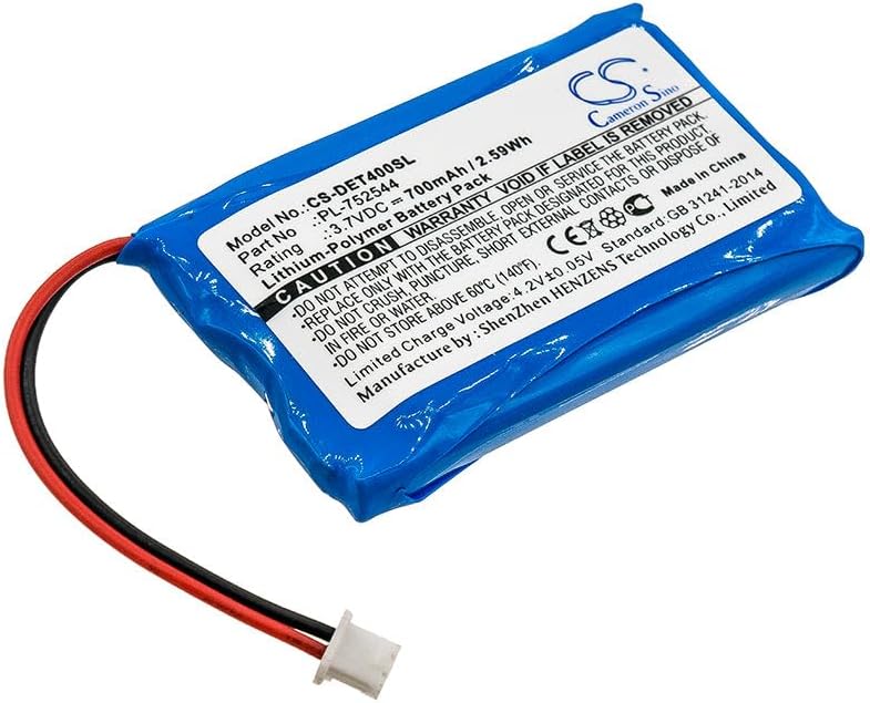 VI VINTRONS Battery for Educator ET-400 Transmitters, ET-402, ET-800, ET-802, EZ-900 Transmitters, PL-752544,