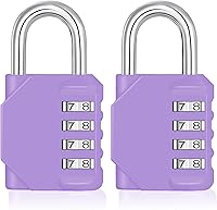 Vista 34 de ZHEGE Candado de Combinación, Candado de Combinación para Exteriores de 4 Dígitos para Gimnasio, Escuela, Portones, Puertas, Pestillos y rojo