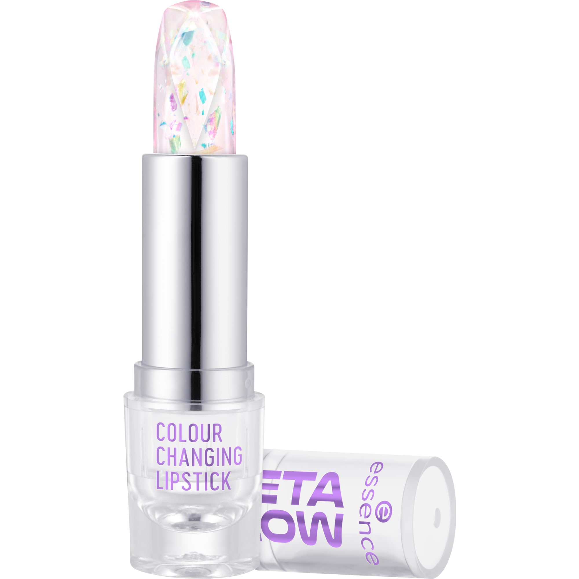 essence Meta Glow Colour Changing Lipstick, Transparent, Colour Matching, Colouring Effect, Natural, Translucent, Vegan, Oil-Free, Paraben-Free, No Microplastic Particles, Pack of 3 (3 x 3.4 g) - Image 2