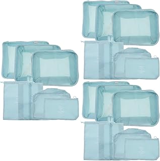 3 Conjuntos De Bolsa De Armazenamento De Viagem Bolsa De Viagem Pessoal Bolsa De Maquiagem Cubos De Embalagem De Malha Cubos Organizadores De Bagagem Cubos De