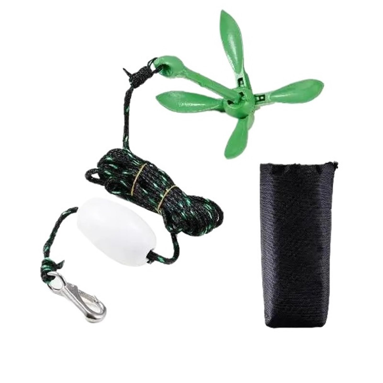 Soywim One Color Mooring Rope, Anchor Kit, 3.5 Lb Paddle Board With 26.2 Ft/8 M Rope And Buoy, Folding Small Boat