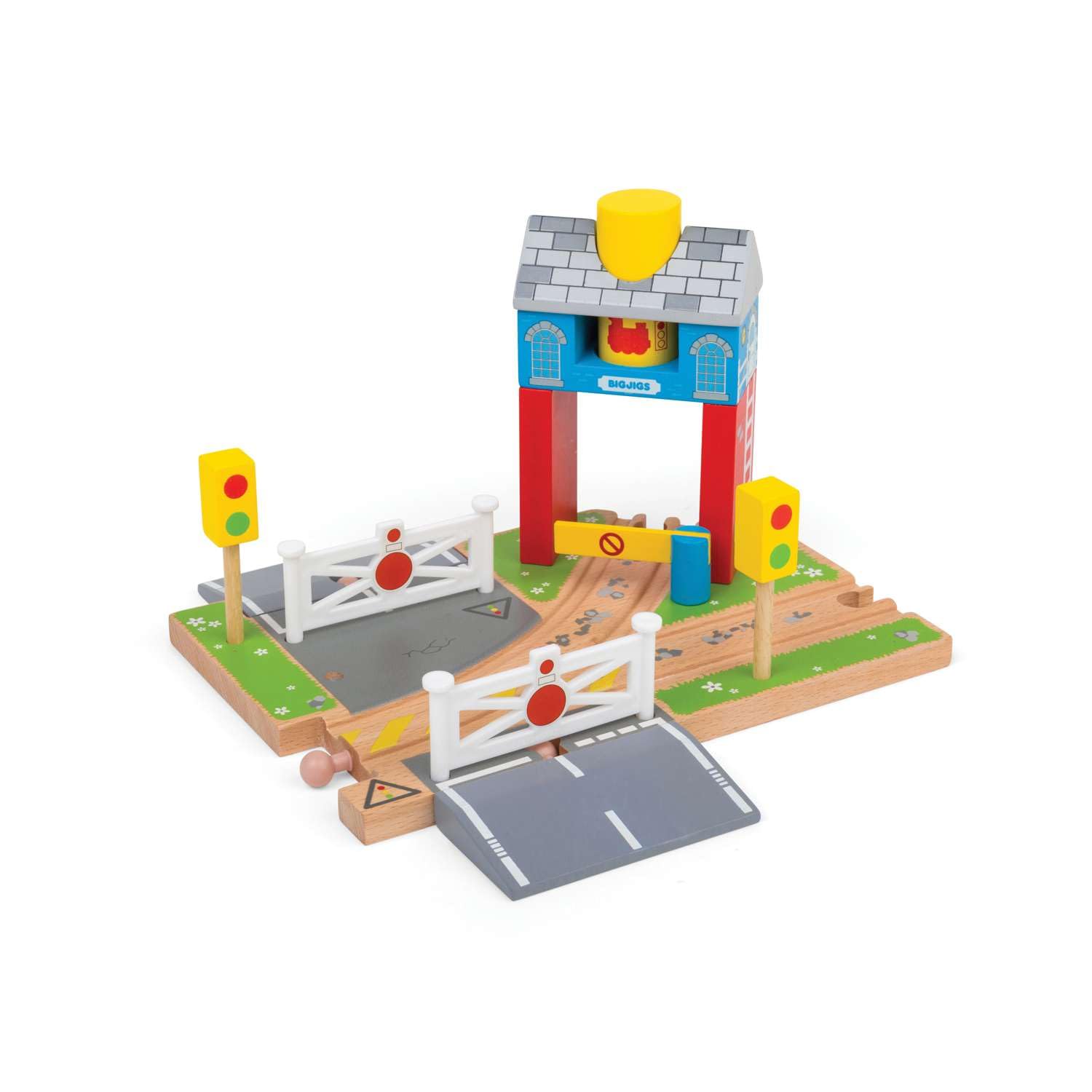 Signal Box Tunnel - Wooden Train Set Accessories, Tunnels for Trains & Railway Sets, Classic Kids Toys, Compatible with Other Major Wood Rail Brands, for 3+ Year Olds