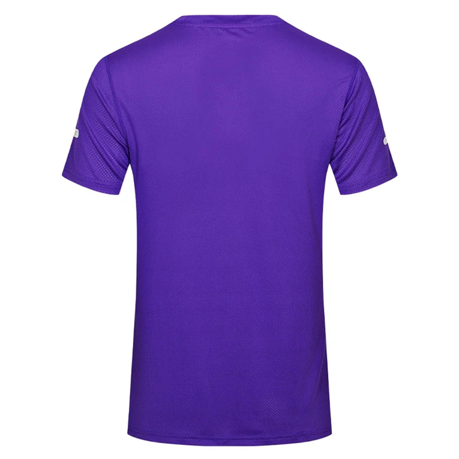 Camicie da palestra da uomo estive casual sport fitness t-shirt slim fit leggera atletica manica corta