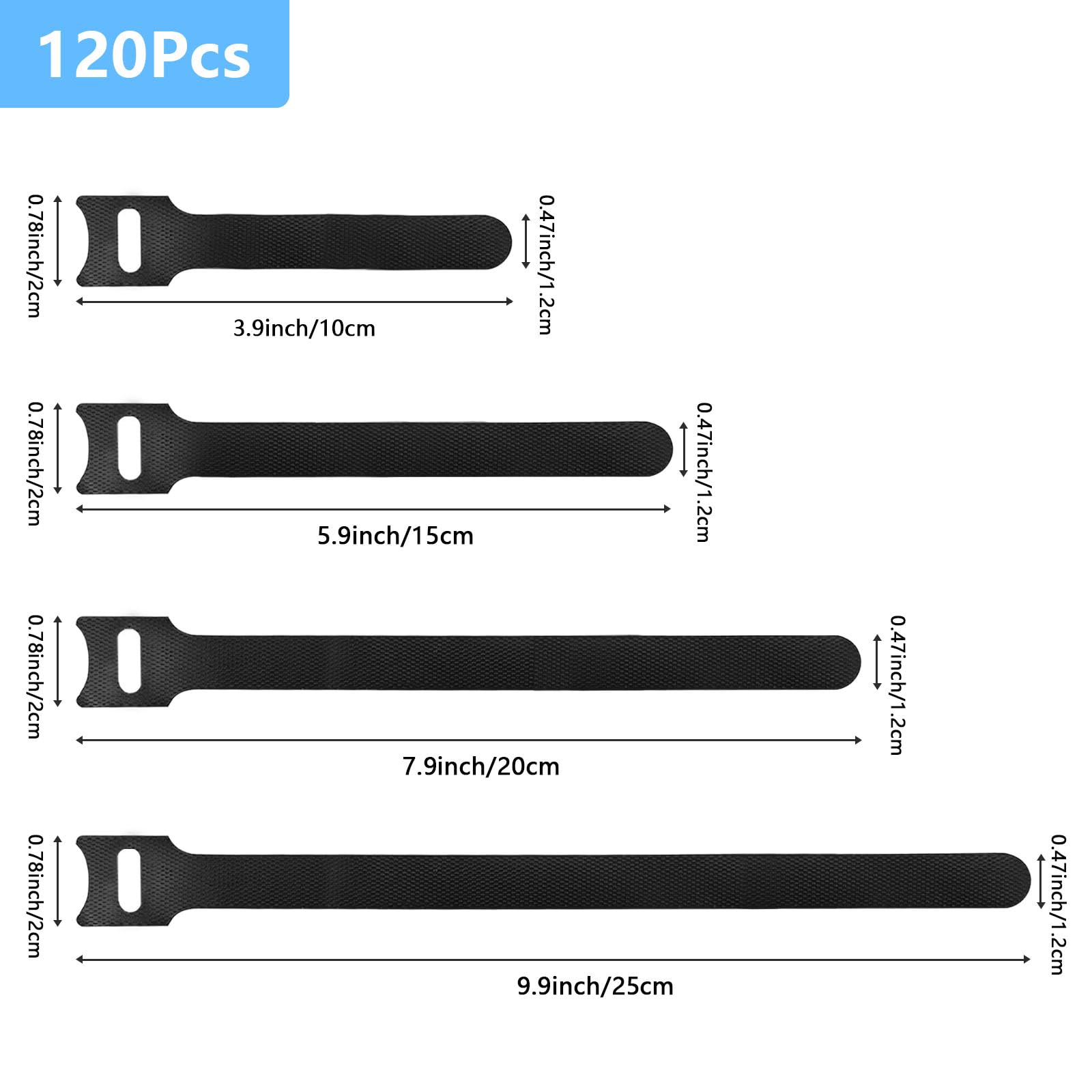 TRU COMPONENTS 1592878 TC-HV250S203 Fascetta Per Cavi 250 Mm 4.50 Mm Naturale Riutilizzabili 100 Pz - Foto 5