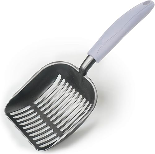 Miniatura 8 de Cuchara de arena para gatos, cuchara de arena de aluminio para gatos, cucharas de arena de metal de gran tamaño sólidas y duraderas, metal sólido,