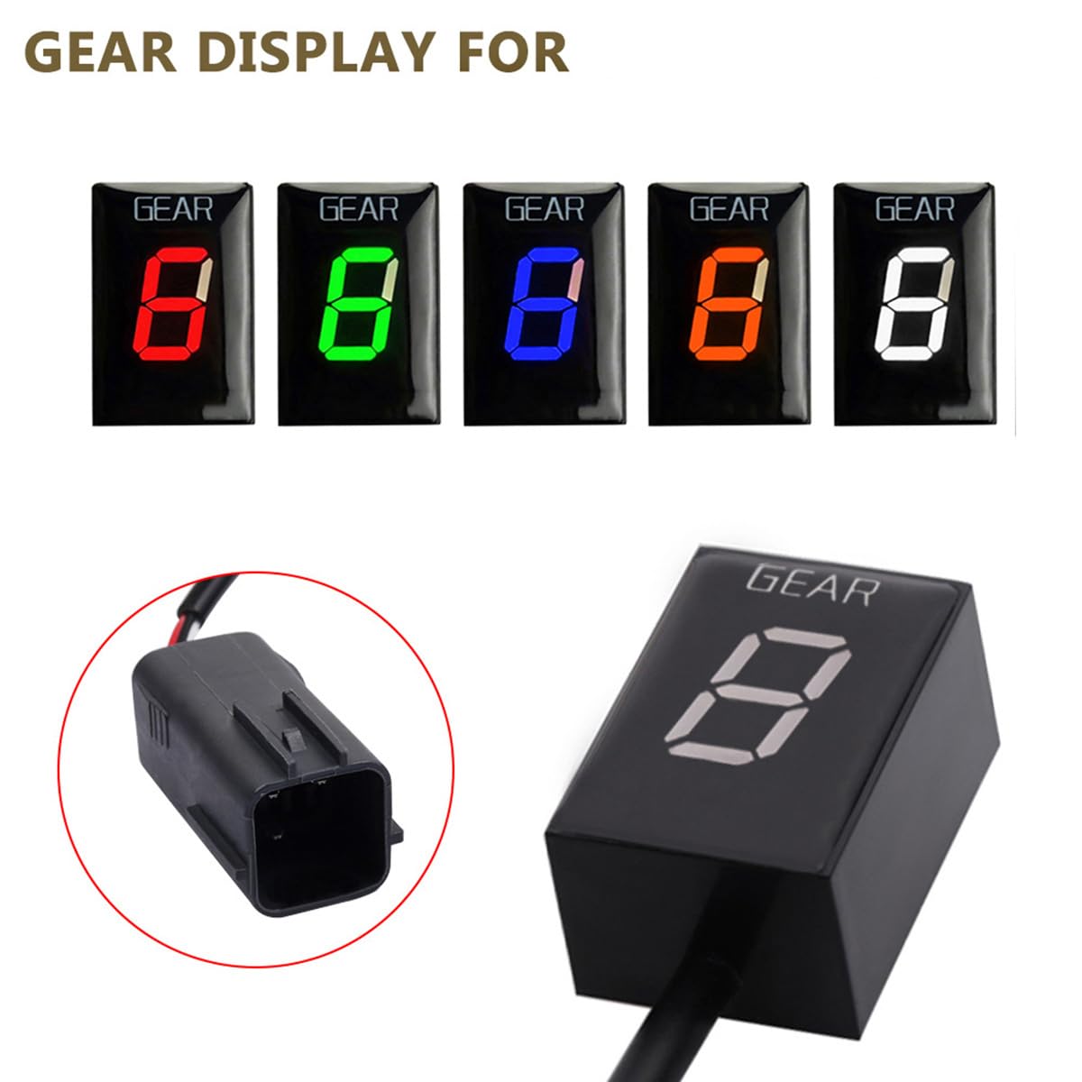 Indicatore Di Marcia Digitale Per Kawasaki Z750 2010-2012 – Display A LED, In ABS, Fino A 6 Marce, Verde, Facile Da Montare