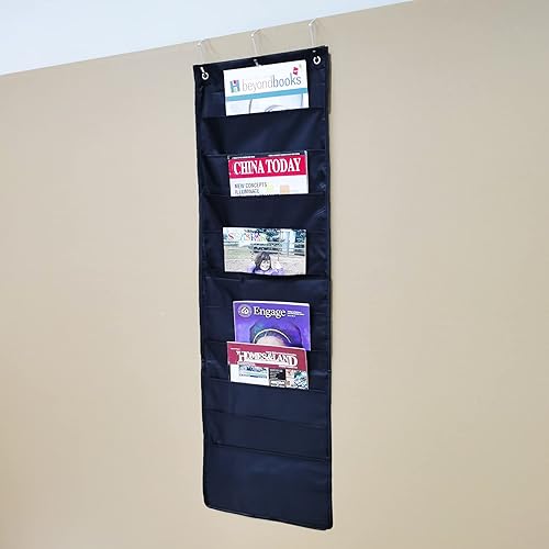 Miniatura 3 de FixtureDisplays 15651-NPF - Organizador de archivos para colgar en la pared, para oficina, hogar, escuela, aula, taller, 14 x 47 pulgadas, color