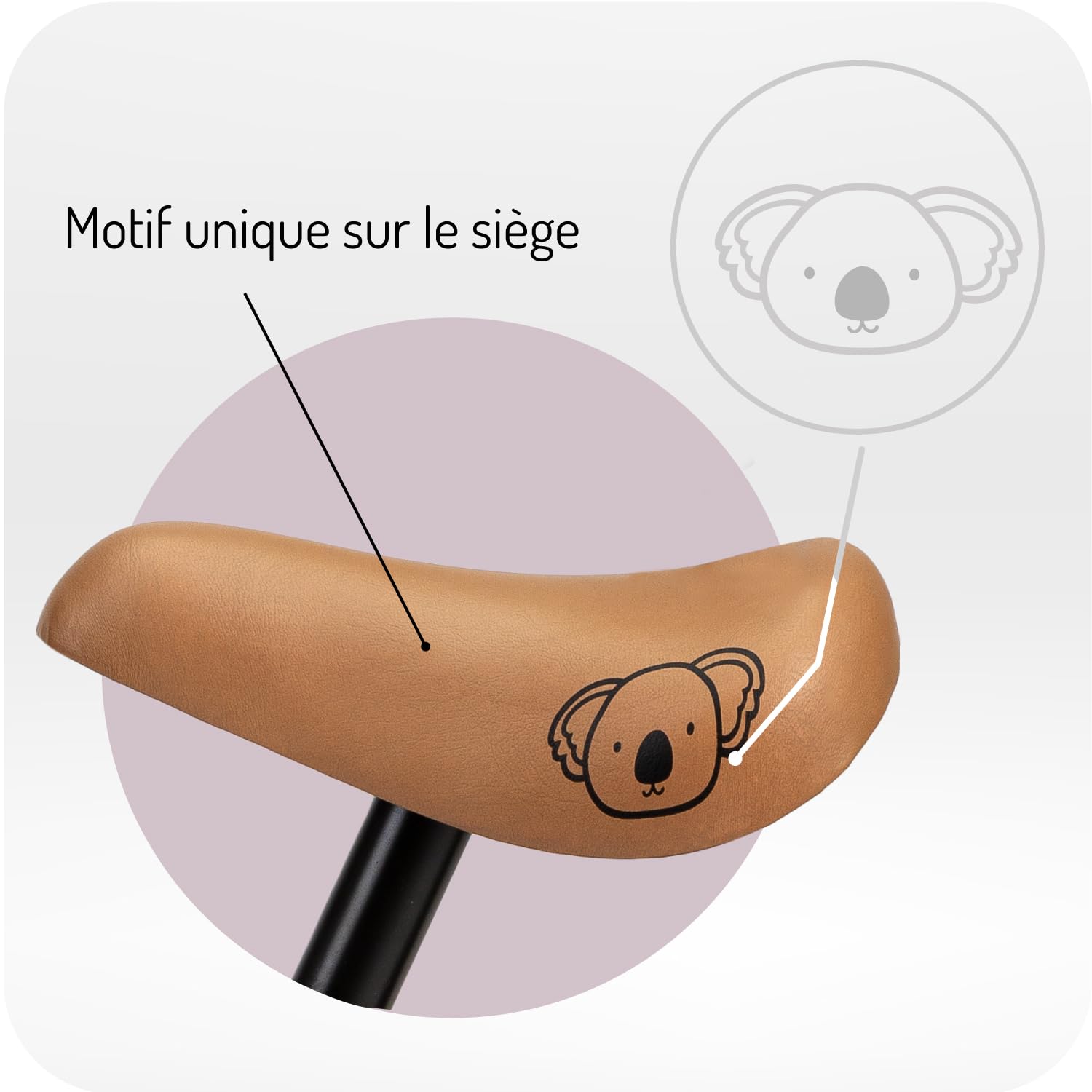 MOMI BREKI Draisienne pour Filles et Garçons 3 Ans, Cadre Métallique Léger 3 kg, Poids Max 25 kg