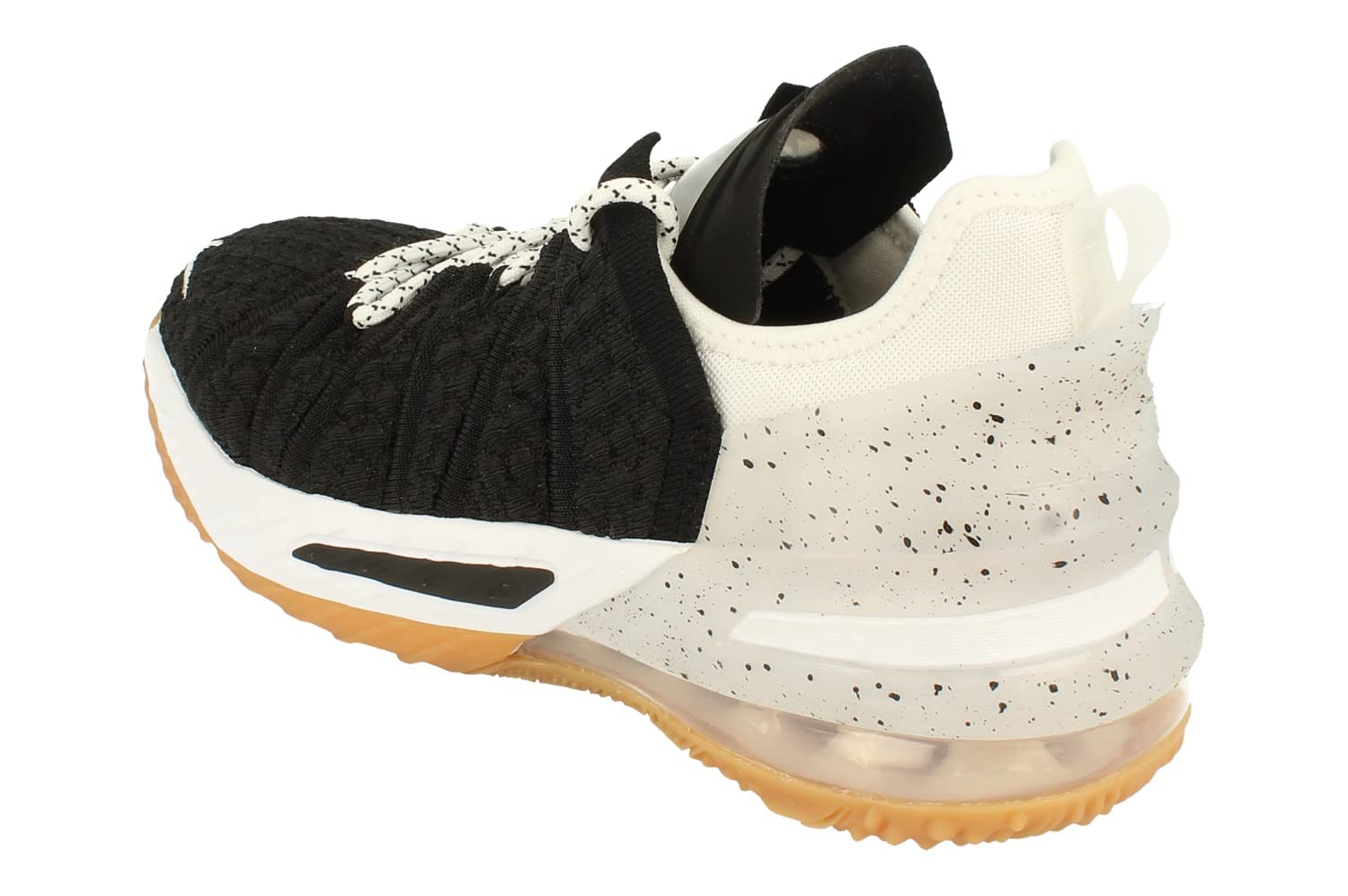 Nike Kid's Lebron 18 gs Basketball Shoes, Black/White-gum-medium Brown, 4.5 Big Kid