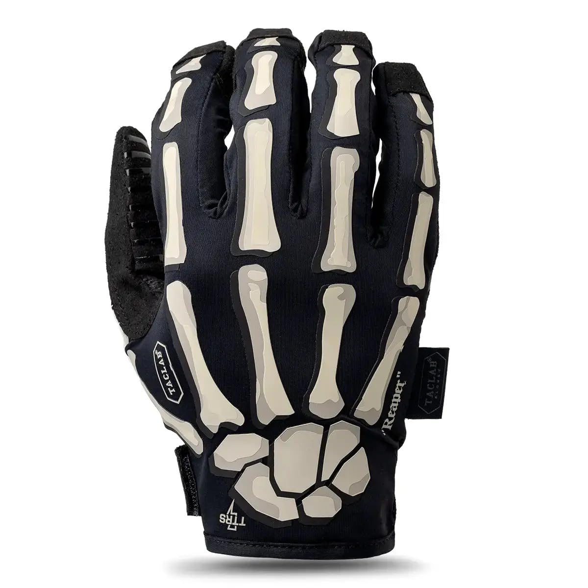 TACLAB Reaper Skeleton Gloves – Ultra-Grip, Breathable Riding Gloves for Motocross, MTB, Dirt Bike, Off-Road, BMX, Cycling – Touchscreen, Lightweight,