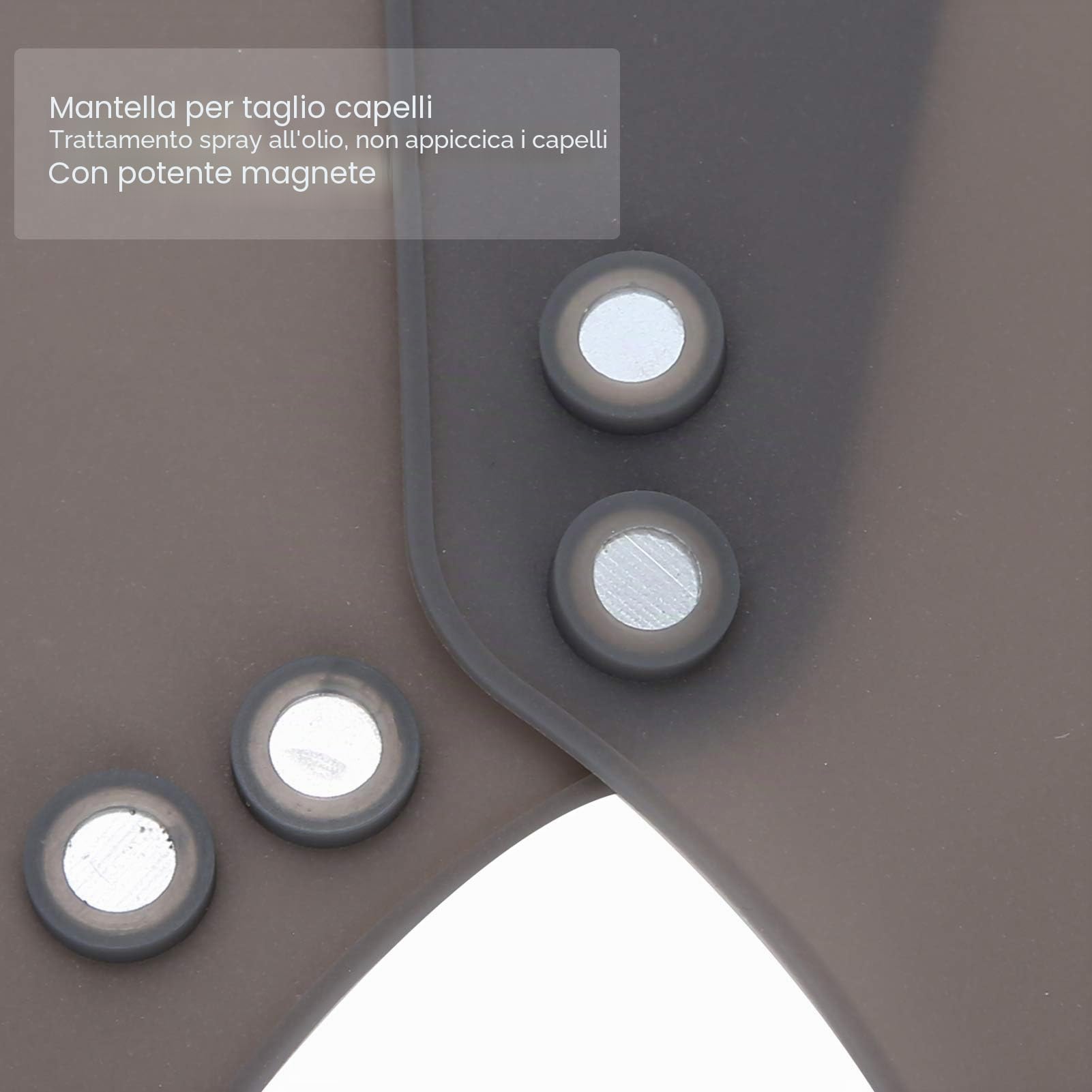 Protezione Collo Parrucchiere Silicone Mantella Colorazione Tintura Capelli Accessorio Nero