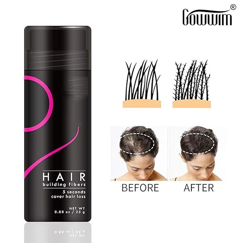 Miniatura 5 de Fibras capilares, fibras de construcción de cabello, 100% cabello indetectable, más grueso, cubre instantáneamente el cabello escaso 25 g0.88 oz